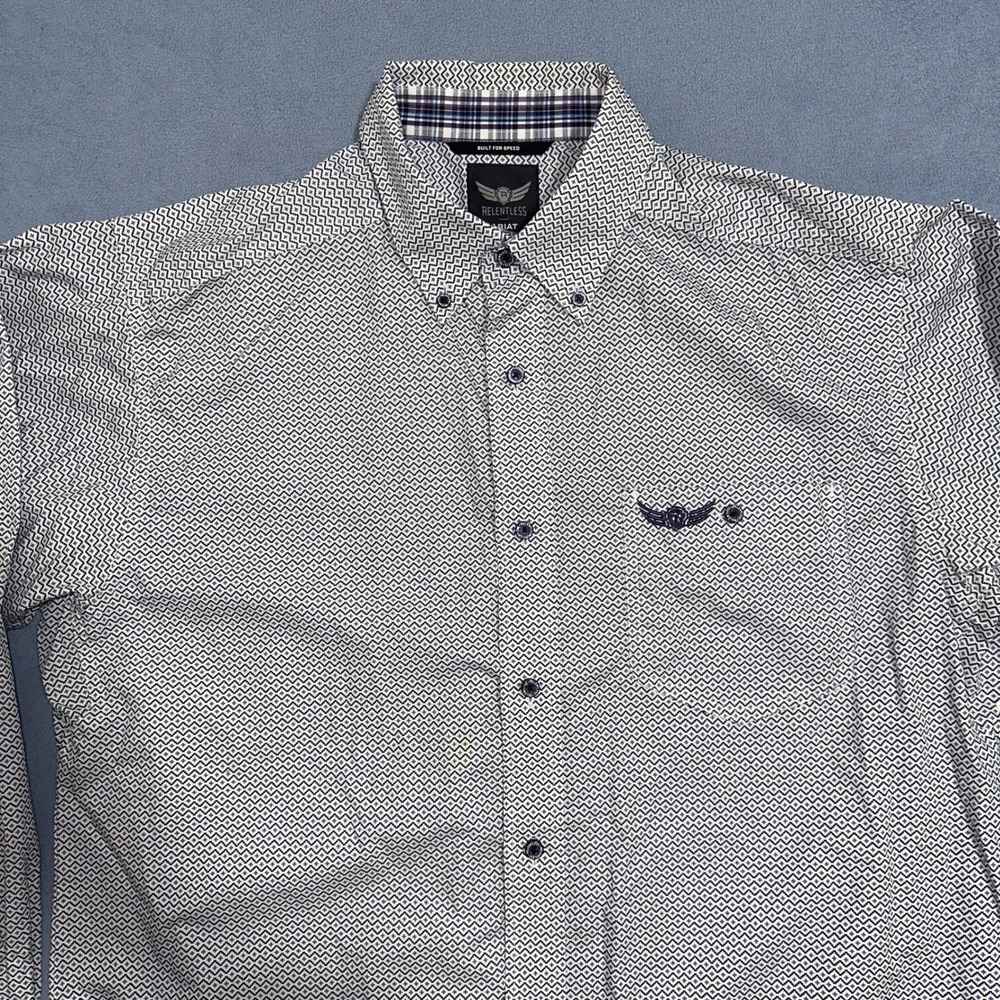 Ariat Relentless Geometric Print Button Down Shir… - image 4